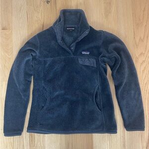 Patagonia Re-tool snap T fleece navy small